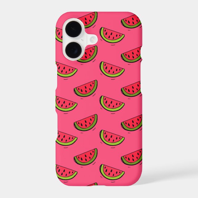 Summer Watermelon on Pink Pattern (Back)