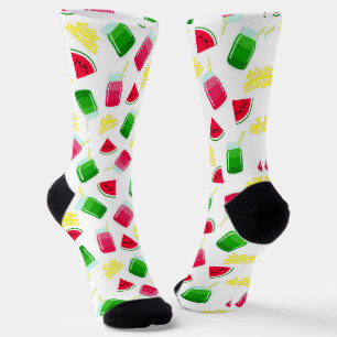 Summer Watermelon Pattern Socks