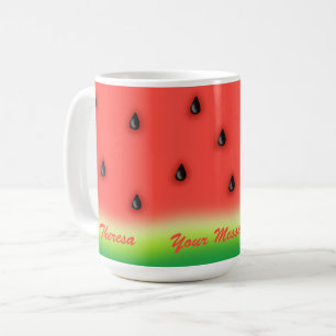 Summer Watermelon Personalised Coffee Mug
