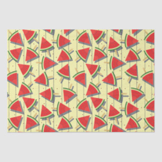 Summer Watermelon Slices Pattern, Red and Green Tissue Paper