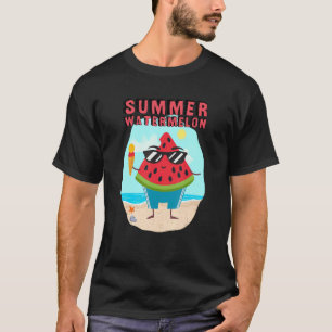 Summer Watermelon Tropical Fruit Life Beach T-Shirt