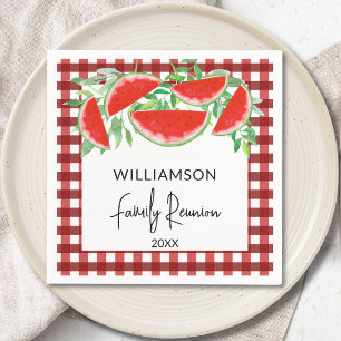 Summer Watermelons Family Reunion Napkin