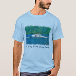 Summer Waterskiier and Lake T-Shirt