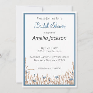 Summer Wedding Minimalist Bridal Shower Invitation