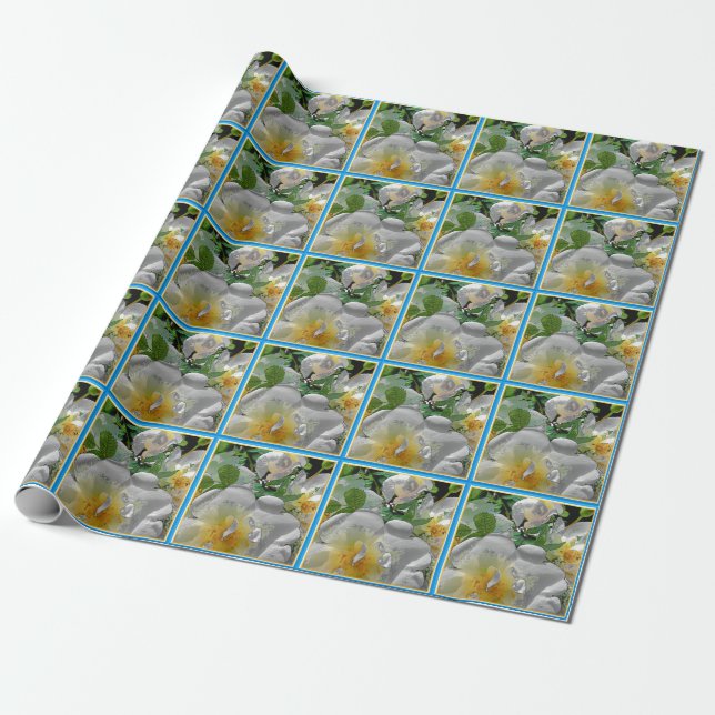 Summer Wedding Wrapping Paper (Unrolled)