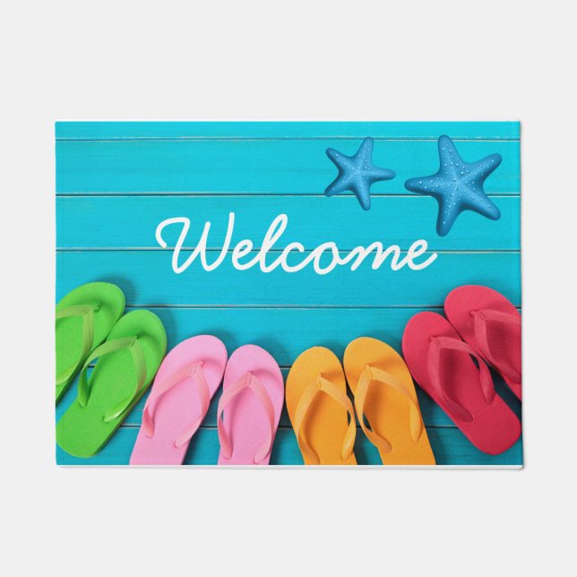 Summer Welcome Door Mat (Front)