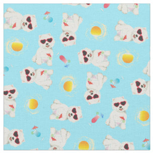 Summer Westie Fabric