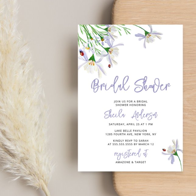 Summer Wildflower Bridal Shower Invitation (Creator Uploaded)