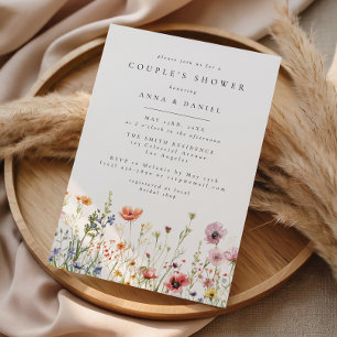 Summer Wildflower Couple's Shower Invitation