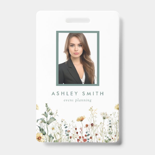 Summer Wildflower Field ID Badge (Front)