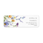 Summer Wildflower Garden Wedding Return Address