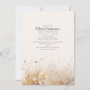 Summer Wildflower Graduation Invitation