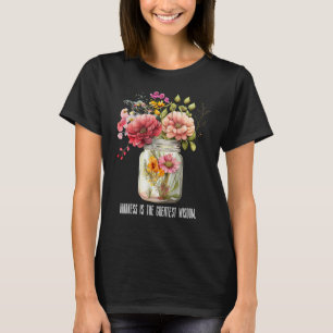 Summer Wildflower Jar Kindness is the greatest wis T-Shirt