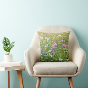 Summer Wildflower Meadow Cushion