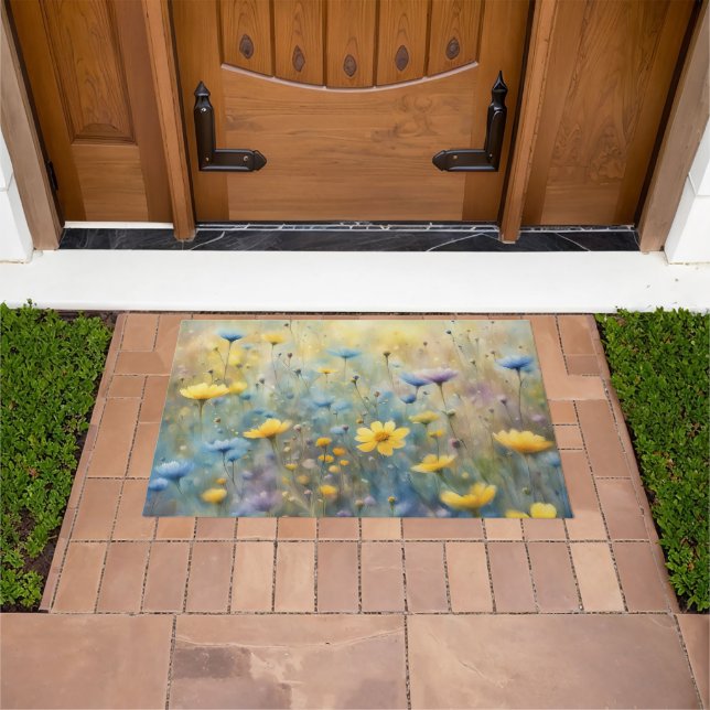 Summer Wildflower Meadow Doormat (Outdoor)