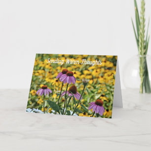 Summer Wildflower Sending Thoughts Card