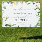 Summer Wildflower Watercolor Bridal Shower Welcome