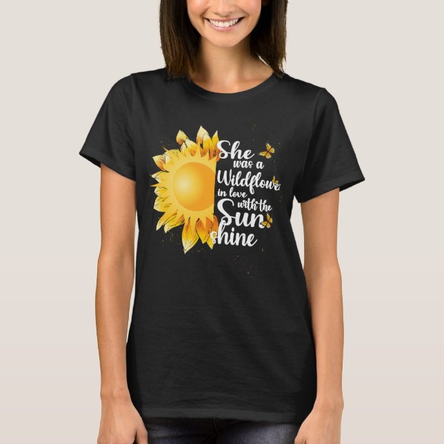 Summer Wildflowers and  Sunshine T-Shirt (Front)
