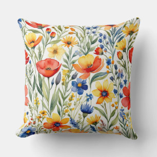 Summer Wildflowers Cushion
