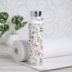 Summer Wildflowers Design Water Bottle