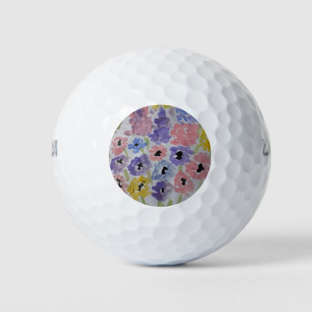 Summer Wildflowers  Golf Balls (Front)