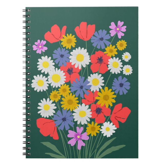 Summer Wildflowers Notebook (Front)