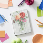 Summer Wildflowers - Pinks & Reds iPad Pro Cover<br><div class="desc">Summer Wildflowers II by Jennifer Paxton Parker. Features primarily pink and red wildflowers in a mason jar.</div>