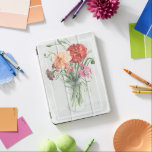 Summer Wildflowers - Pinks & Reds iPad Pro Cover<br><div class="desc">Summer Wildflowers II by Jennifer Paxton Parker. Features primarily pink and red wildflowers in a mason jar.</div>