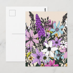 Summer Wildflowers Postcard