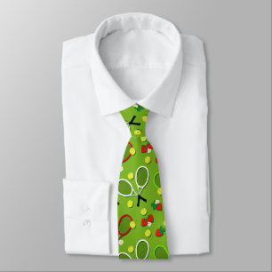 Summer Wimbledon Tennis Patterned Tie