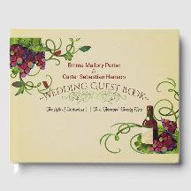 Summer Wine Vineyard Romantic Guest Book