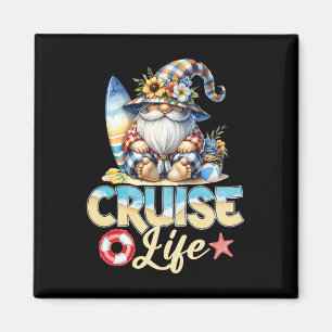 Summer With My Gnomies Vacation Cruise Life Gnome  Magnet
