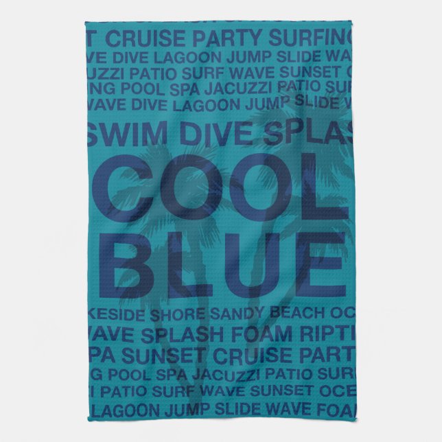 Summer Words Poolside and Palm Tree Towels (Vertical)