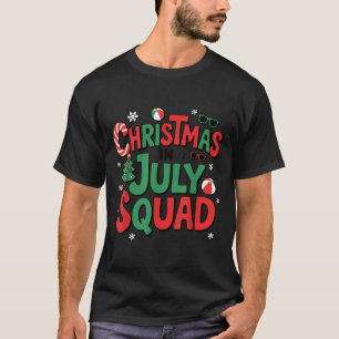 Summer Xmas Christmas In July Squad Funny Aloha To T-Shirt