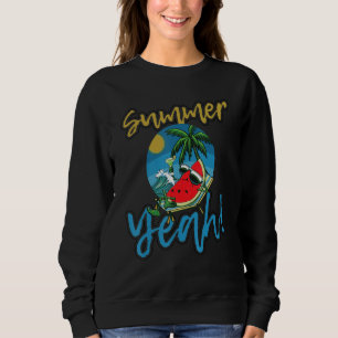 Summer Yeah Watermelon Women Love Melon Fruit Sweatshirt
