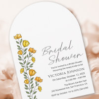 Summer Yellow Buttercups Flower Bridal Shower