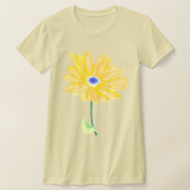Summer Yellow Flower T-Shirt (Laydown)