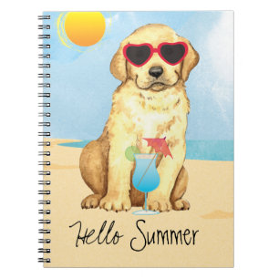 Summer Yellow Lab Notebook