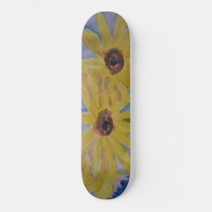 Summer Yellow Sunflowers Skateboard