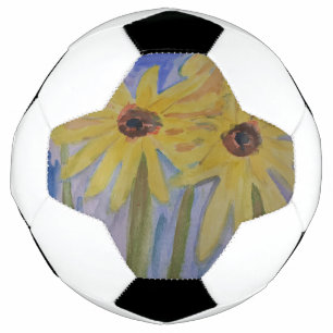 Summer Yellow Sunflowers Soccer Ball