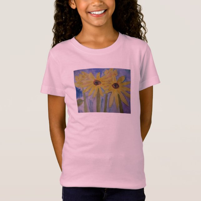 Summer Yellow Sunflowers T-Shirt (Front)