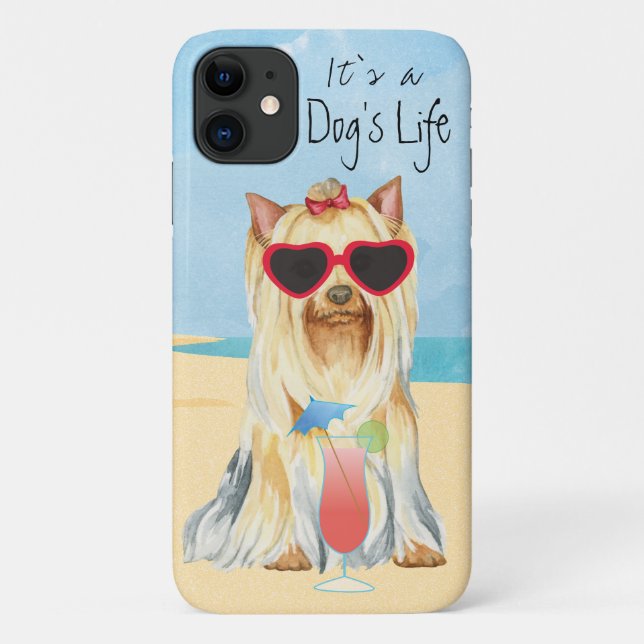 Summer Yorkie Case-Mate iPhone Case (Back)