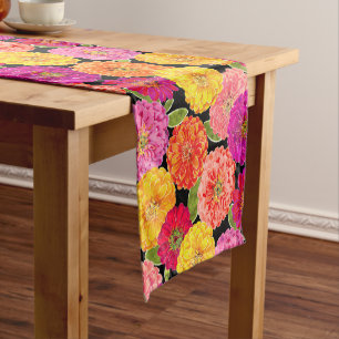 Summer Zinnias Short Table Runner