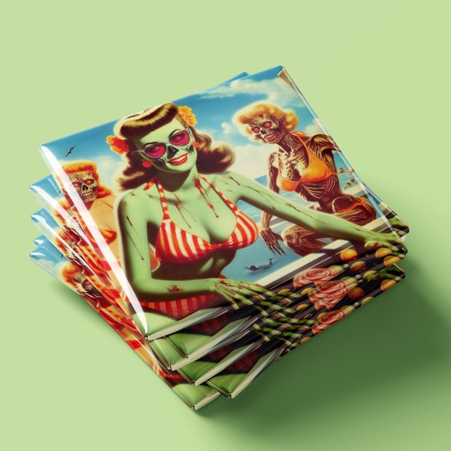Summer Zombie Pin-up Magnet (Creator Uploaded)