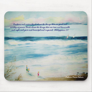 summerbeachwatercolor, Brothers and sisters,thi... Mouse Pad