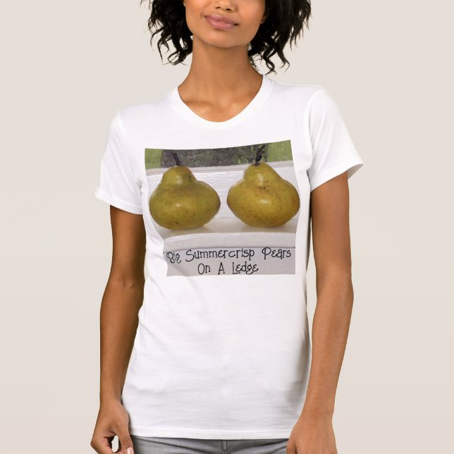 Summercrisp Pears on Ledge Art Photo Tshirt (Front)