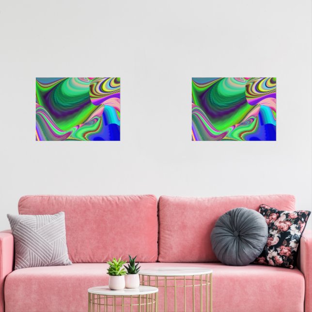 Summerfeeling , Abstract 3D Rainbowart (Livingroom)