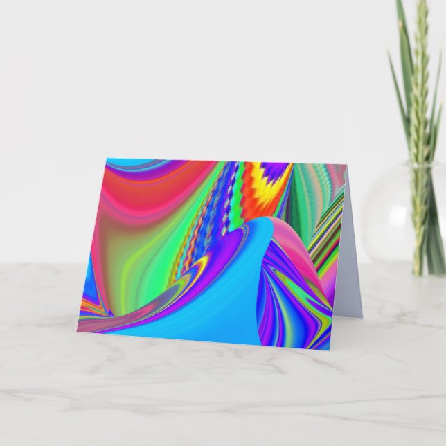 Summerfeeling , Abstract 3D Rainbowart Announcement (Front)