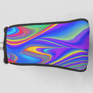 Summerfeeling , Abstract 3D Rainbowart Golf Head Cover