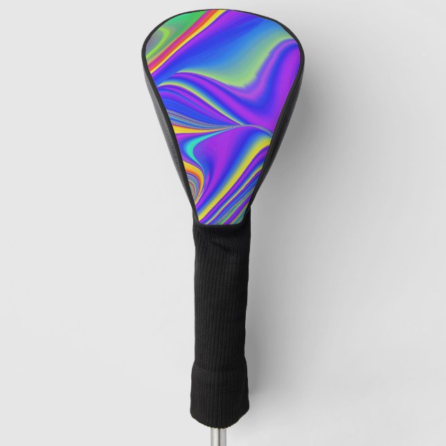 Summerfeeling , Abstract 3D Rainbowart Golf Head Cover (Front)